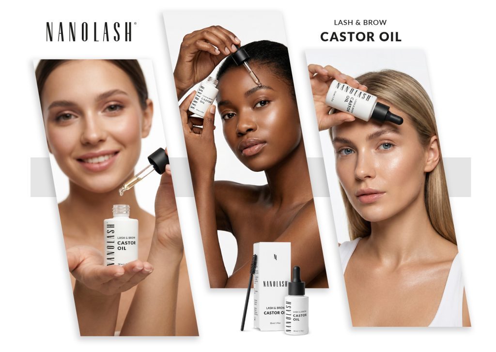 Óleo de rícino para pestanas e sobrancelhas nanolash